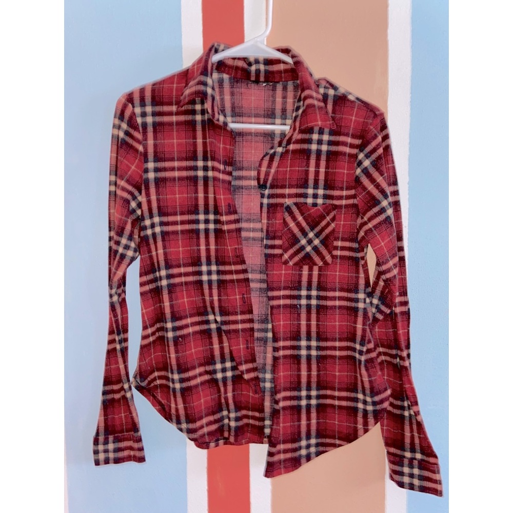 Burgundy Plaid Flannel